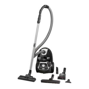 Aspirator cu sac Rowenta Compact Power Animal Care RO3985EA, 900W, tub telescopic din metal, sac Hygiene+, negru