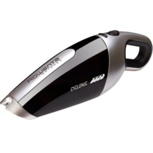 Aspirator de mana Rowenta AC476901, 7.2 V, Autonomie 16 min, Sistem cyclonic, Aspirare uscata, Negru/Argintiu
