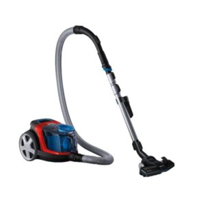 Aspirator fara sac Philips PowerPro Compact FC9330/09, 750W, PowerCyclone 5, perii triactive, parchet, filtru anti-alergic ECARF, rosu