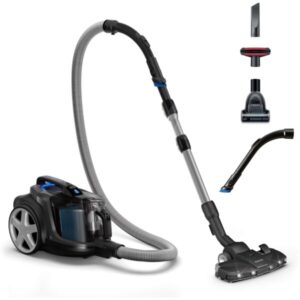 Aspirator fara sac Philips Seria 7000, tehnologie PowerCyclone 8, 900W, filtru alergenic H13, cap de aspirare Triactive + LED, perie miniTurbo pentru parul animalelor, sistem...