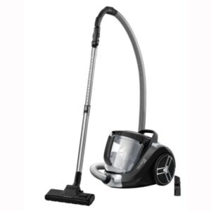 Aspirator fara sac Rowenta Compact Power XXL RO4825EA, 550W, 2.5L, 8.8m, Effitech, Clean Express, monocyclonic, perie easybrush, negru