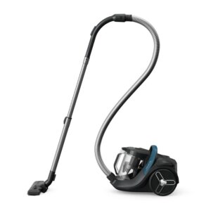 Aspirator fara sac Rowenta Green Force Cyclonic Max RO7B11EA, 900 W, recipient de praf capacitate 2.5 L, filtrare tip HEPA, design eco, negru & albastru