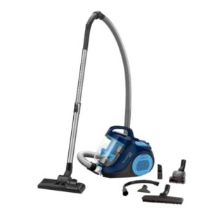 Aspirator fara sac Rowenta Swift Power Cyclonic RO2981EA, 750W, tehnologie ciclonica avansata, raza de acoperire 7.55m, sistem de filtrare eficient, albastru