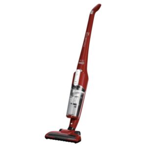Aspirator vertical fara fir Rowenta Air Force Light RH6543WH, 30W, 14.4V, max 30 min, reincarcare 5 ore, duza dreptunghiulara, iluminare cu led, recipient 0.65L, filtru spuma, rosu