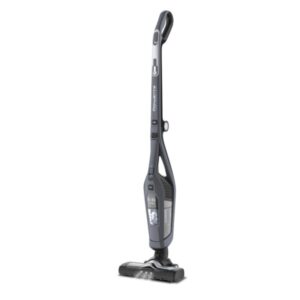 Aspirator vertical fara fir Rowenta Dual Force 2 in 1 RH6756WO, 48W, 21.6V, 0.6L, autonomie 75 min, perie de aspirare cu LED rotativa, maner pliabil, gri