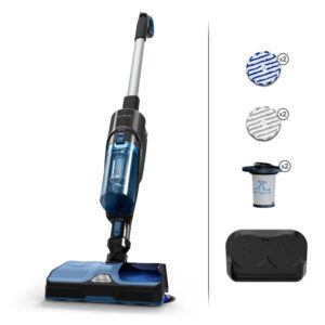 Aspirator vertical fara fir Rowenta X-Combo 2 in 1 GZ3038WO cu functie de mop, 215W, 21.6V, autonomie 60 minute, mop cu rotire, recipient praf 0.55L, tehnologie Aerospin, negru...