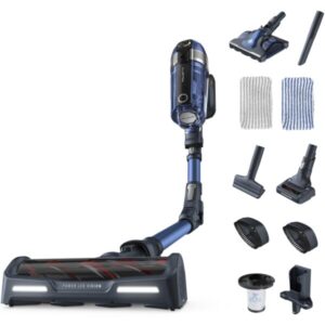 Aspirator vertical fara fir Rowenta X-Force Flex 11.60 RH9890WO cu mop, 300W, 25.2V, autonomie 45 min, filtrare 99.9%, recipient praf 0.9 L, tub flexibil, perie cu LED, panou...