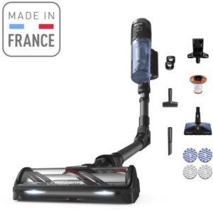 Aspirator vertical fara fir Rowenta X-Force Flex 12.60 NEO RH9LC1WO cu mop, 380W, 25.9V, autonomie 60 minute, filtrare 99%, recipient praf 0.65 L, tub flexibil, perie cu LED,...