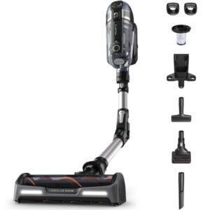 Aspirator vertical fara fir Rowenta X-Force Flex 14.60 RH9958WA, 480W, 32.4V, autonomie 70 min, filtrare 99.9%, recipient praf 0.9 L, tub flexibil, perie cu LED, panou digital...
