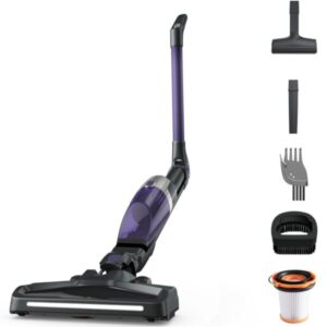 Aspirator vertical fara fir Rowenta X-Trem Compact 2 in 1 RH1238WO, 145W, 16.8V, autonomie 40 min, filtrare 99%, recipient praf 0.4 L, cap de aspirare cu iluminare LED, statie...
