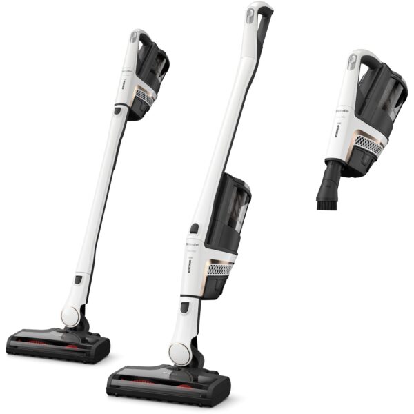 Aspirator vertical Miele Triflex HX2, 3 in 1, 25,2 V, 272 W, 0,5 l, autonomie 60 min, filtru HEPA, perie electrica, Alb