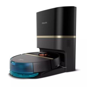 Robot de aspirare Philips Seria 7000 Aqua XU7100/01, aspirator si mop, statie de golire automata, Pa 5000, 5200 mAh, autonomie pana la 180 min, 6 senzori, sac de praf 3L, 5...